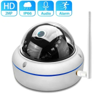 Anti Vandal Survalance Dome Camera CCTV Wifi Camera Outdoor Waterproof Wired IP Cam Voice Interaction Video Recorder