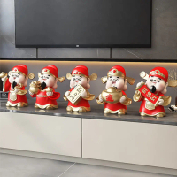 Pajangan Meja Patung Dekorasi Imlek / CNY Caishen Animated Figure 18cm 5060