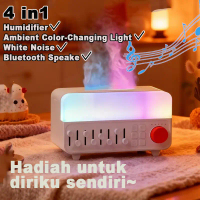 Mesin aromaterapi White Noise Flame Diffuser speaker Bluetooth pelembap udara audio terintegrasi ala