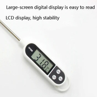 Food Thermometer TP300 Digital Kitchen Thermometer Instant Reading Meat Temperature Tester with Probe for Kitchen Grilled