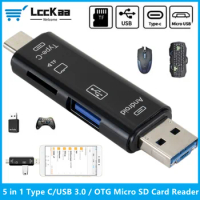 Type C Card Reader USB 3.0 Card Reader OTG Micro SD Card Reader Flash Drive Smart Memory Card Reader For USB Micro SD Adapte