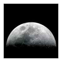 KOPPARFALL 無框畫, 月球表面, 49x49 公分
