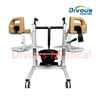Hydraulically Patient Lifting Transfer Wheelchair With Commode Toilet Chair For Disabled walker for adult