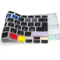 For All Macbook Air 13 Pro Retina 13 15 17 A1278 Logic Pro X Functional Shortcut Hotkey Silicone Keyboard Cover Keypad Skin