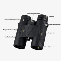 New 10x42 Nitrogen-filled Waterproof Binoculars Outdoor Handheld High-definition High-power Low-light Night Vision Binoculars