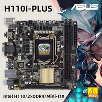 ASUS H110I-Plus Intel H110 Motherboard DDR4 LGA 1151 Socket for i3 i5 i7 6100 6300 7100 7300 6400 6500 6600 7400 7500 6700 7700