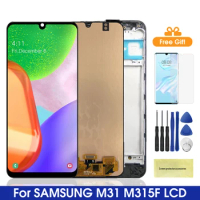 M315 Lcd For Samsung Galaxy M31 M315 M315F/DSN M315F/DS LCD Display Touch Screen Digitizer Assembly Parts For Samsung M315