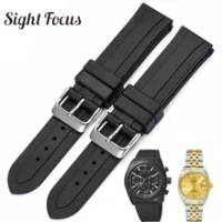 19mm Silicone Rubber Sport Watch Band for Tudor Pelagos Tissot T41 Watch Strap Waterproof Belt Montre Orologio Hombres