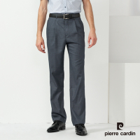 Pierre Cardin皮爾卡登 男款 彈性暗紋打摺西裝褲-灰藍色(5237841-96)