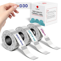 Phomemo 14x30mm Transparent Color Label Label Sticker For D30/Q30/Q31 Printer(3 Rolls)