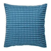 SVARTPOPPEL 靠枕套, 藍色, 65x65 公分