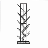 New Creative Tree-shaped Iron Grid Bookshelf Storage Rack For Library Book Store Office Working Study Books Display