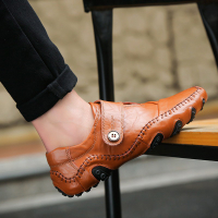 [SCL] 【คลังสินค้าพร้อม】รองเท้าหนังวัวผู้ชาย loafer รองเท้าลำลองรองเท้าไม่มีส้นกลางแจ้งรองเท้าหนังผู้ชาย