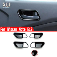 For Nissan Note E13 2020 2021 2022 Car Accessories Interior Door Handle Cover Trim Molding Decoration Stickers