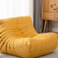 Lazy sofa togo caterpillar sofa light luxury and minimalist internet celebrity creative chair suede freehand space lounge chair