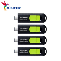 ADATA UC-300 USB Flash Drive USB 3.2 Type-C Pen Drive 32GB 64GB 128GB 256GB Flash U Disk 100% Original Memory Pendrive for phone
