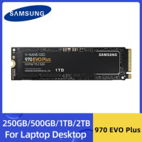Samsung 970 EVO Plus SSD 2TB 1TB 500GB 250GB MLC NVMe Hard Drive HDD Hard Disk M.2 2280 Internal Solid State Drive for Laptop PC