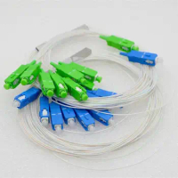 optical splitter fiber plc splitter 1:8 with SC APC UPC connector 50pcs/lot