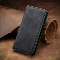 Leather Wallet Case For OPPO Reno 10 11 8 Pro Magnet Card Slot Flip Book Cover For Realme 10 11 12 Pro Plus 11X C67 C55 C53 C30S