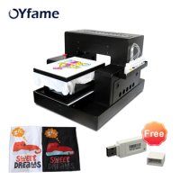 OYfame A3 Flatbed Printer A3 DTG Printer For t-shirt For Dark Light tshirt hoodies farbic dtg printer A3 tshirt Printing Machine