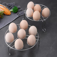 Creative Double Layers Stainless Steel Egg Steamer Rack Basket Non-stick Instant Pot for Travel Egg Cooker Accessories