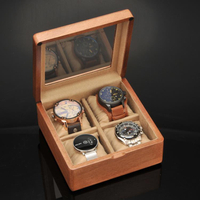 儷麗實木手錶盒高檔手錶收納盒簡約精致天窗腕錶收納盒首飾收納盒