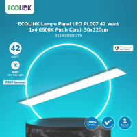 ECOLINK Lampu Panel LED PL007 42 Watt 1x4 6500K Putih Cerah 30x120cm - 911401800288