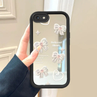Cocok Untuk IPhone 6 6S Casing HP Silikon Sederhana Sweet Stereoscopic Bowknot Cermin Anti Gores 835