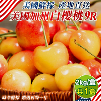 【天天果園】美國空運9R白櫻桃2kg禮盒