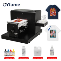OYfame A4 Flatbed Printer A4 dtg printer L805 Printer head t shirt machine For Garment Textile Clothes t shirt printing machine