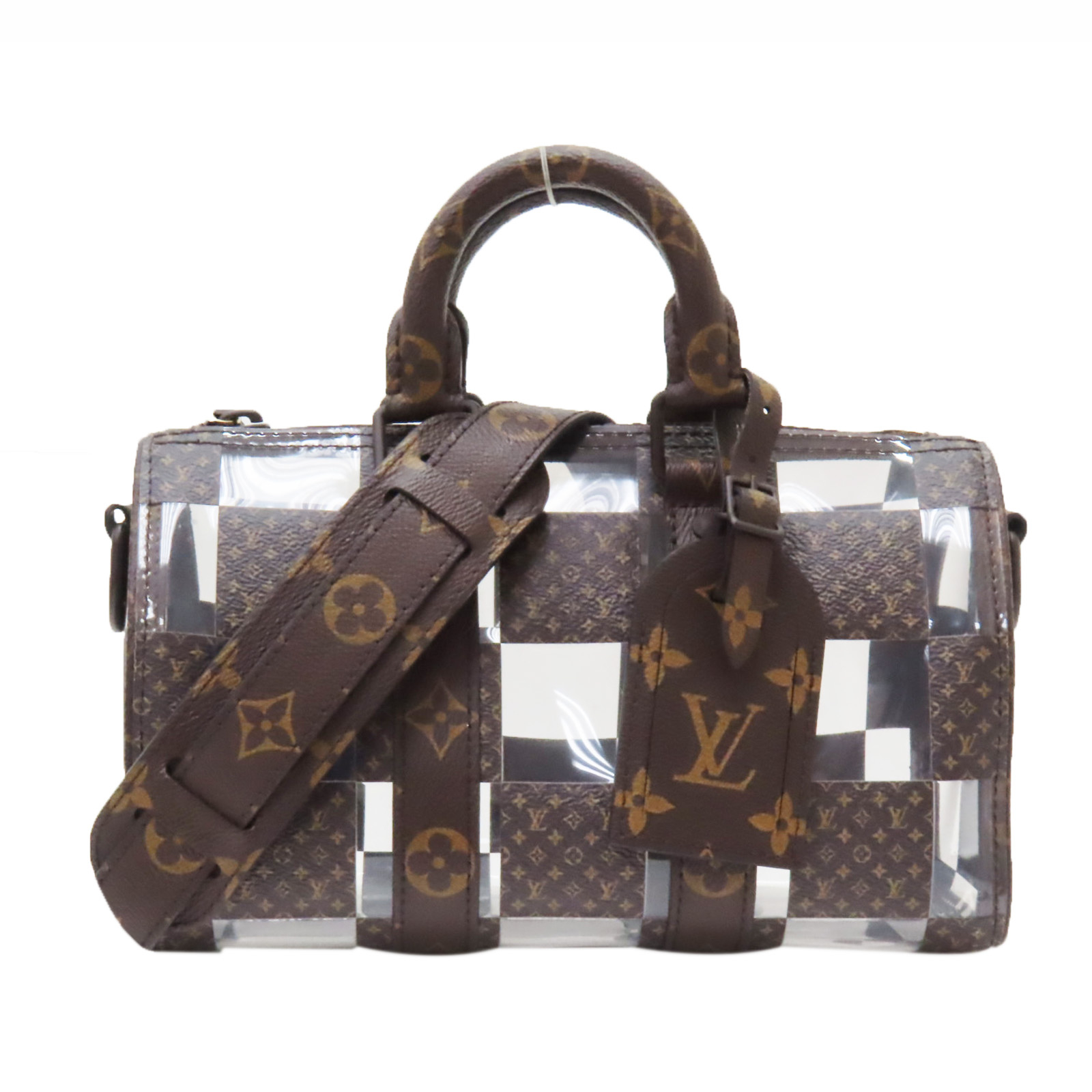 Louis Vuitton Keepall Bandouliere 25 Black Leather ref.854058 - Joli Closet