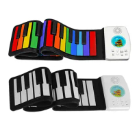 Roll Up Piano Digital Silicone Roll Up Keyboard Piano Toy Electronic Organ