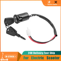 Electric Bicycle Ignition Switch Key Power Lock Universal Portable Dust Proof E-bike Parts For Electric Scooter Tricycle Motorcy