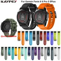 Watchband Strap for Garmin Fenix 5 5X Plus 3 3HR Fenix 6X 6 6S Watch Strap Quick Release Silicone Band For Forerunner 935 Band