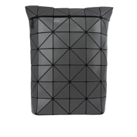 【ISSEY MIYAKE 三宅一生】BAO BAO BLOCKY 啞光霧面拉鍊後背包(炭灰色)