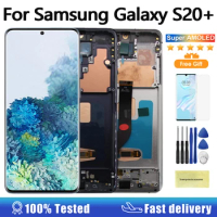 6.7"OLED Display For Samsung Galaxy S20+ LCD Display S20 Plus Touch Screen For Samsung S20 Plus G985F G986F LCD Display Repair