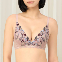 【Triumph 黛安芬】聚光璀璨系列 澎澎氣墊V型無鋼圈內衣 B-D(柔粉)