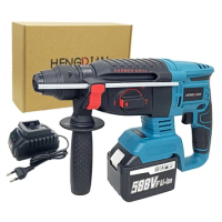 Electric Hammer Rechargeable Brushless Cordless Rotary Hammer Drill Electric Hammer Impact Drill