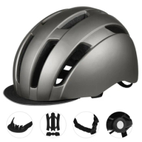 Bike Helmet with Detachable Cap-style Visor Men Women Breathable Bicycle Helmet Cycling Helmet for Man Road bike Helmet