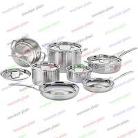 MultiClad Pro Triple Ply, Silver, MCP-12N Cuisinart 12 Piece Cookware Set