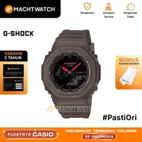 Jam Tangan Pria Casio G-Shock GA-2100K-5AJF CasiOak Digital Analog Brown Translucent Resin Band (JDM