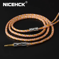NiceHCK C16-2 16 Core Copper Silver Mixed Cable 3.5/2.5/4.4mm Plug MMCX/2Pin/QDC Pin For LZ A7 ZSX V90 TFZ NX7MK3 MK4/DB3 BL-03