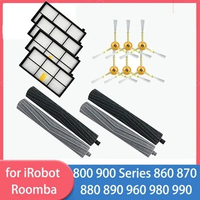 For iRobot Roomba 960 900 891 800 Series Accessories Spare Parts Vacuum Cleaner Replenishment Kit Rubber Side Brush HEPA FILTER