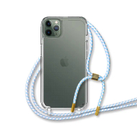 【o-one】Apple iPhone11 Pro Max 6.5吋 軍功II防摔斜背式掛繩手機殼
