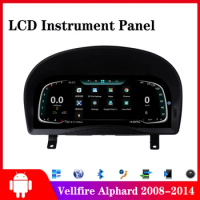 For Toyota Vellfire/Alphard 2008-2013 2014 Car Android LCD Instrument Panel Cluster GPS Navigation Dashboard Refit Upgrade