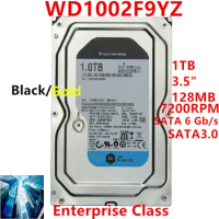 New Original HDD For WD Black/Gold 1TB 3.5" SATA 6 Gb/s 128MB 7200RPM For Internal HDD For Enterprise Class HDD For WD1002F9YZ