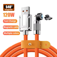 2 meters 120w-6a multi-purpose Android fast charging cable 3-In-1 charging cable supports all phone 