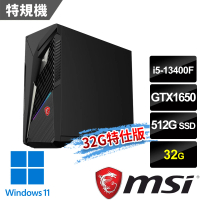 【MSI 微星】i5 GTX1650特仕電腦(Infinite S3 13-661TW/i5-13400F/32G/512G SSD/GTX1650/W11)