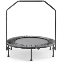 Black Trampolin for Exercise Free Shipping Trampoline Cardio Trainer With Handle ASG-40 Jumper Physiotherapy Jump for Exercises