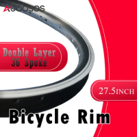 27.5 Inch Double Layer Electric Bicycle Rims Alloy Material Conversion Kit Bicycle Rim 36 Spokes Holes Tire Rim Frame MTB EBike